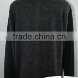 BGAX16009 Men's high collar knitted sweater full zipper cotton blend cardigan