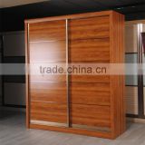 Hot sell furniture factory outlet, fashion modern wooden sliding door wardrobe.