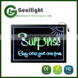 Erasable LED Drawing Board With A Fluorescent Marker Pen 80*60cm