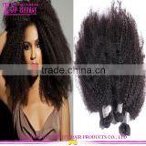 2016 Wholesale afro kinky curly human hair for braiding unprocessed 4c afro kinky curly human hair weave