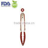 11 Inch Novelty Silicone Locking Kitchen Tong With Stainless Steel Handle thumbnail-3