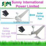 Vent Goods Plastic Fan Blade Solar Ceiling Fan ac dc Adapter 12v Solar Ventilation Fan in Ceiling Led Light thumbnail-2