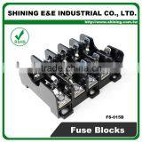 FS-015B 600V 10 Amp 5 Way Midget Type Din Rail Glass Fuse Holder thumbnail-2