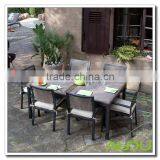 Philadelphia Patio Outdoor Garden Rattan Dining Set thumbnail-1