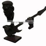 Cast Metal Bronze Art Male Bust Statue thumbnail-2