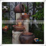 Beautiful Bowl Resin Led Light Japanese Garden Water Fountain thumbnail-2
