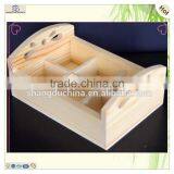 Unfinished Laser Cut Wood Craft Bed Tray thumbnail-1