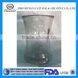 25cm Handmade Wholesale Artificial Flowers Clear Cylinder Glass Vase