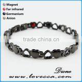 Gold Plated 316L Stainless Steel 4 Element Energy Magnetic Therapy Link Bracelet thumbnail-3