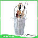 Handmade Tall Home Natural Corner Wicker Umbrella Basket thumbnail-3