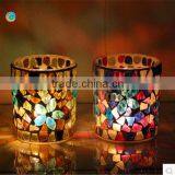 The Romantic Candlelight Dinner Candles Glass Candlestick Furnishing Articles