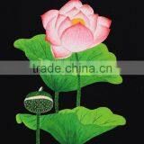 Vietnam Hand Embroidery Paintings, Wall Paintings, Lotus Embroidery Paintings thumbnail-1