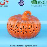 BSCI Audit Factory Halloween Decoration LED Light Ceramic Pumpkin thumbnail-3