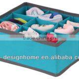 HOME DECOR COLOR 9-GRID NON-WOVEN FOLDING SOCK ORGANIZER thumbnail-1