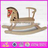 2015 High Quality Kids Rocking Horse Toy,Best Sale Children Wooden Rocking Horse Toy,Baby Product Wooden Rocking Horse WJ276724 thumbnail-4