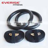 Portable Nylon Webbing Straps Gym Rings Gymnastic Rings Plastic thumbnail-1