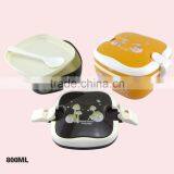 Small Size Square Plastic Bento Lunch Box With Handle thumbnail-3