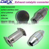 EURO 4 CPSI 200 Stainless Steel Metal Honeycomb Catalytic Converter thumbnail-1