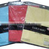 2014 New Designed Plastic Party PEVA Table Cover Skirt, Direct Factory/Manufactory Supply/industrial thumbnail-1