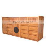 Cabinet Minimalist Natural Stain Colour Solid Teak Wood Furniture, Minimalist Cabinet Bedroom Large Handmade thumbnail-2