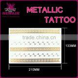 Fashion Body Temporary Metallic Tattoo Flash Gold Silver Tatoo Sticker thumbnail-6