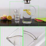 Water Bottle Wholesale Glass Bottle Wholesale Water Jug Glass Decanter Glass Bottle for Kitchen Resturant and Hotel thumbnail-5