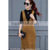 2016 Manufacturer Autumn-wear Fashionable 100% Cotton Ladies Dress With Strap thumbnail-6