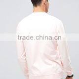 Custom Long Sleeve Baseball Collar Without Hood Pink Men's 96% Cotton 4% Elastane Casual Skinny Slim Fit Zip Opening Sweatshirt thumbnail-2
