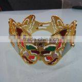 Indian Flower and Petal Gold Plated Kada Bangle thumbnail-1