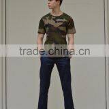 Camouflage Longline T-Shirt Mens Short Sleeve Elongated T Shirt Fashion Camo T Shirt Mens Clothing thumbnail-2