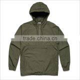 Custom Zip-up Hooded Windbreaker Adjustable Drawcord Pullover Windbreaker thumbnail-4