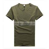 Slim Fit Army Green High Quality Bulk Blank T-shirts thumbnail-1