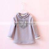 Beaded Lace Collar Knitted Winter Coat Girls Love Fungus Plus Velvet Thickened Bottoming Shirt thumbnail-2