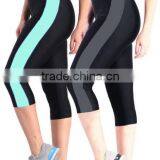 OEM Service 3/4 Length Tights Stretchable Spandex Fitness Leggings for Yoga, Running thumbnail-3