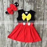 Baby Girls Summer Dress Children Cute Party Dress Girls Boutique Sleeveless Dress With Headband thumbnail-1