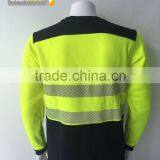 80% Polyester 20% Cotton Fleece hi Vis Safety Sweatshirt thumbnail-2