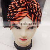 New Color Striped Indian Cap Arabic Muslim Headscarf Hat Lady Print Hat Wholesale thumbnail-6