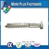 Made In Taiwan External Black Phosphate White Coated Galvanized Metric Lag Bolt thumbnail-5