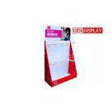 Recycle Counter Display Stands , Paper Corrugated Spin Cardboard Hook Display