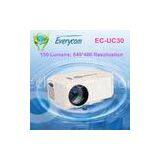 1080P 720P 480P Laptop LED Mini Projector With 107 cm - 350 cm Projection