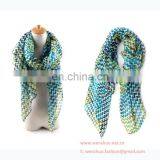 Wave Grain Printed Long Pattern Ladies Joker Voile Scarf thumbnail-4