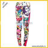 Custom Sublimation Printing Womens Yoga Pants Leggings thumbnail-2