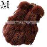 Popular Lovely Fox Fur Vest Beautiful Good Quality Girl Fox Short Fur Vest thumbnail-5