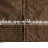 Custom Men High Quality pu Leather Jacket thumbnail-6