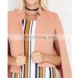 Cropped Cape Blazer Lady Price Kurti With Jacket Designs thumbnail-4