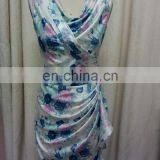 2016 Lepoard Print Silk Fabric Tailored Shape Cocktail Dresses With Silk Fabric for Summer and Autumn thumbnail-3