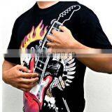 Fashion Cool Flashing LED Light EL T-shirt for Dancing With Colorful Logo thumbnail-2