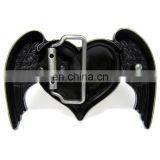 Good Quality Wholesale Zinc Alloy Metal Angle Wings and Heart Cowboy Belt Buckle thumbnail-2