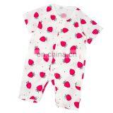 Two Layers High Density Muslin Cotton Baby Romper Clothing for Newborn Infant With Button Summer thumbnail-4