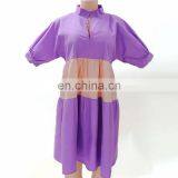 LAITE D2149 Plus Size Women Solid Color Patchwork Casual Dresses Ladies Autumn Dress Women Clothing thumbnail-2